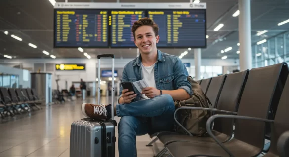 Pantalla de aeropuerto mostrando vuelos retrasados