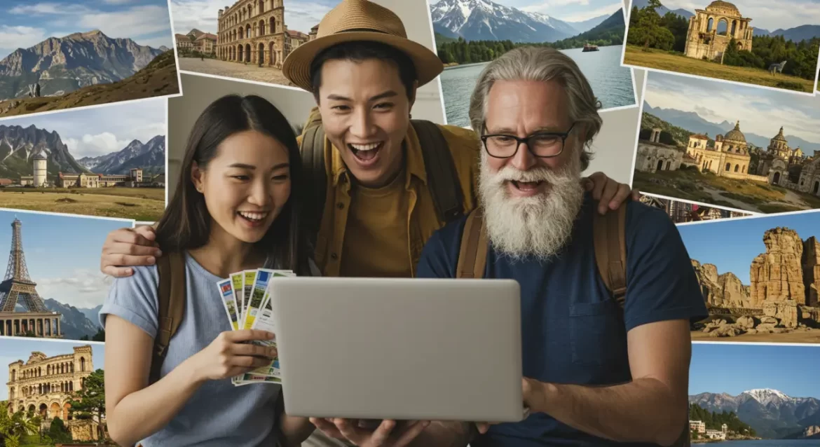 Usuario haciendo reserva en Travelpayouts desde móvil