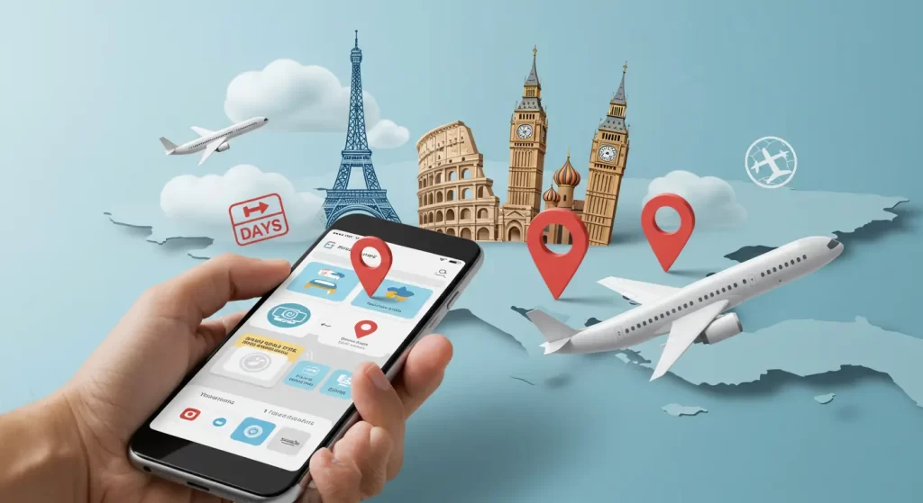 gráfico de ahorro en vuelos con escalas