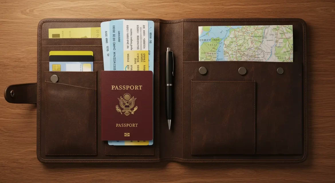 Kit de higiene personal para el avión.