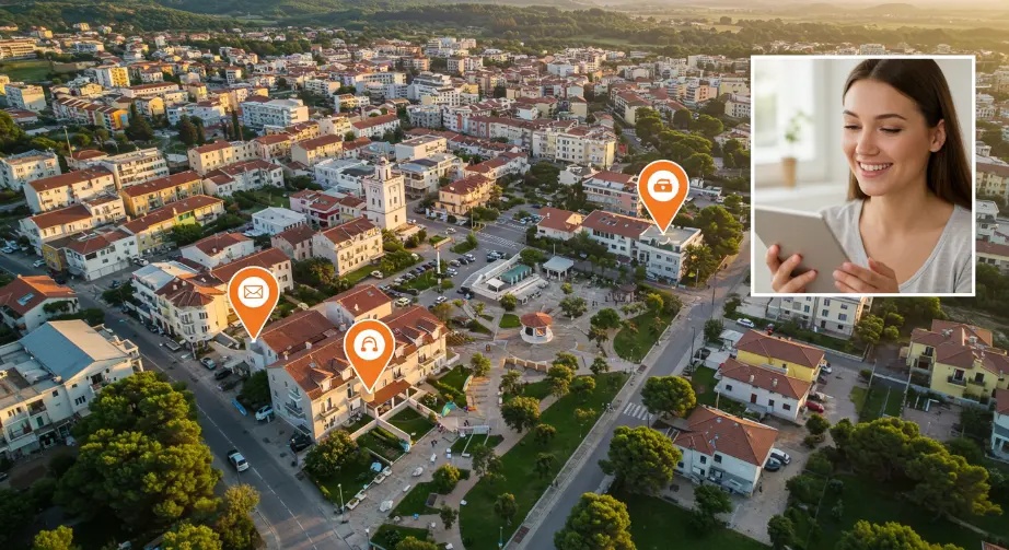 Pareja disfrutando de una habitación de hotel económica