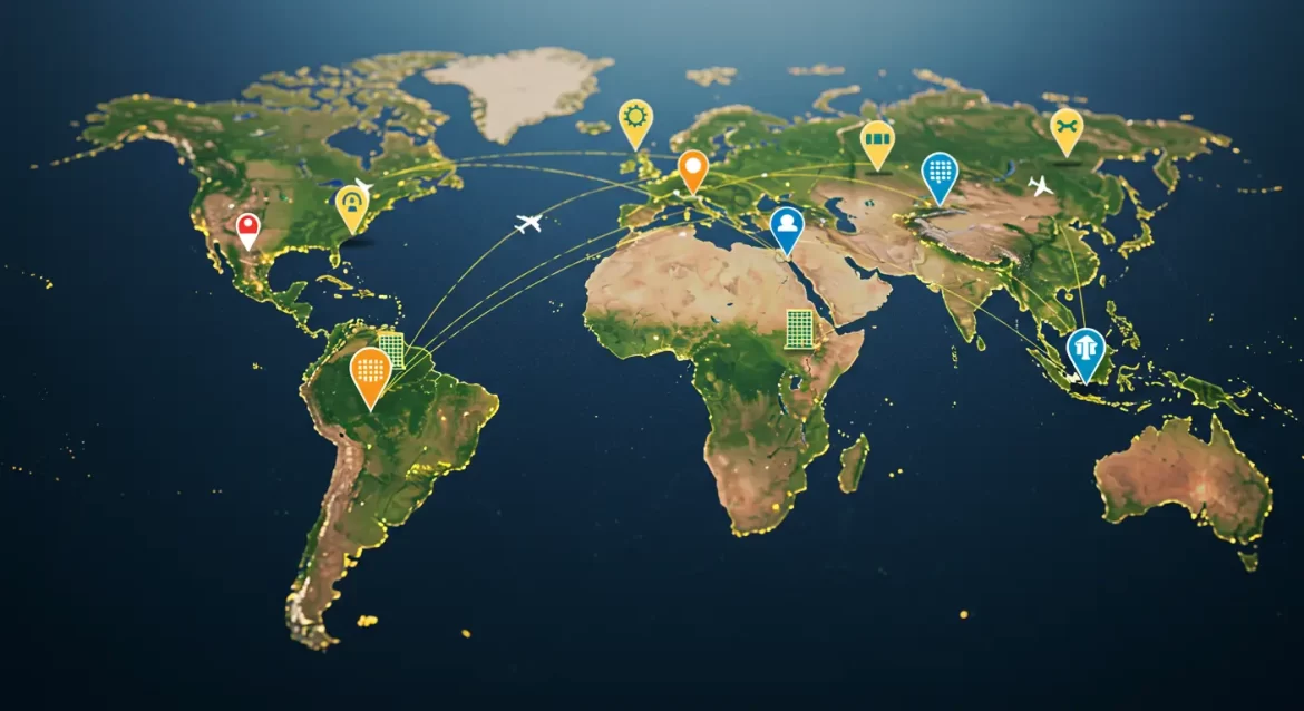 Viajeros disfrutando de viaje económico