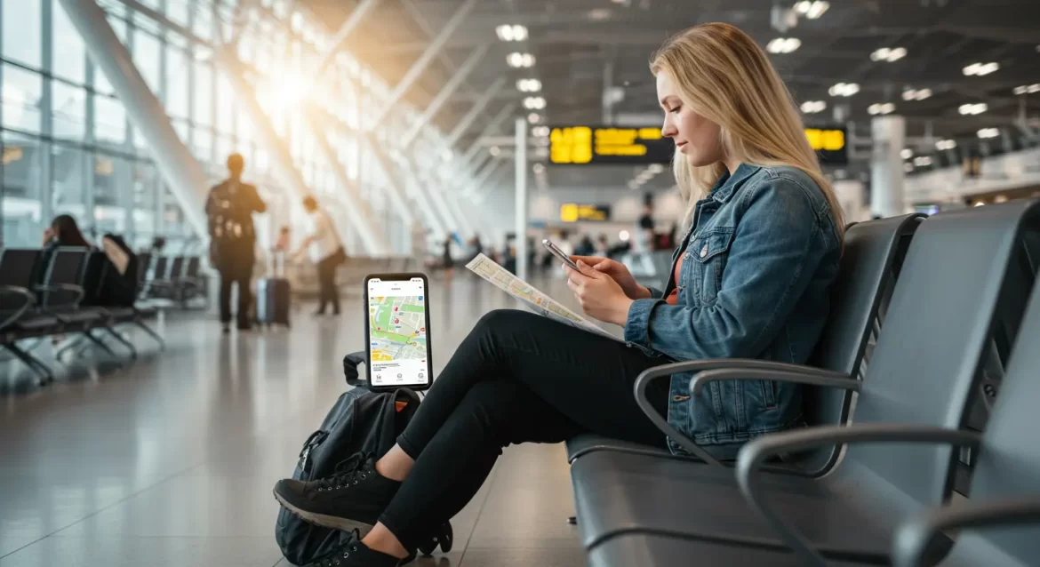 Roadtrippers planificando ruta en coche