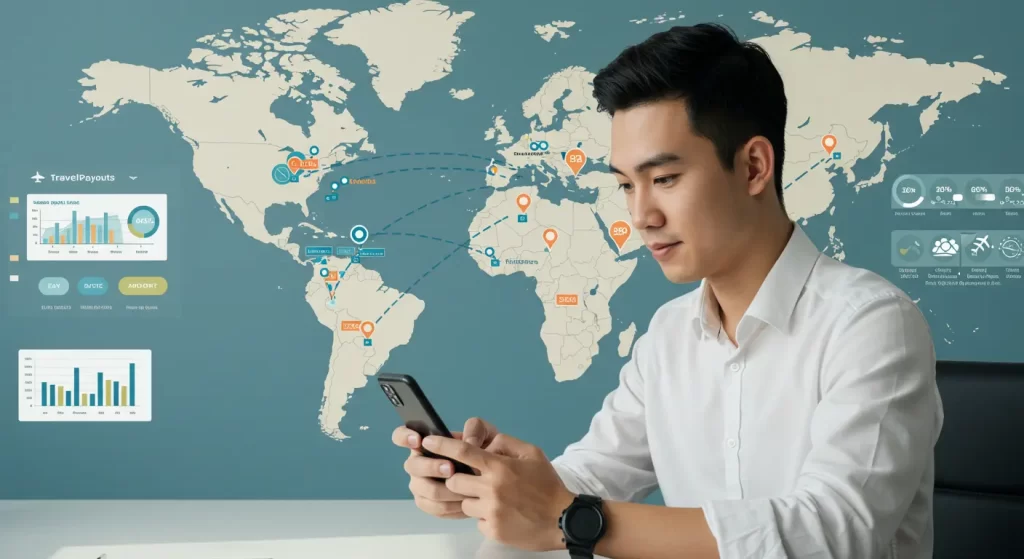 Interfaz de Travelpayouts con enlaces de afiliado