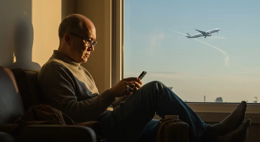 Alerta de bajada de precios en una app de vuelos