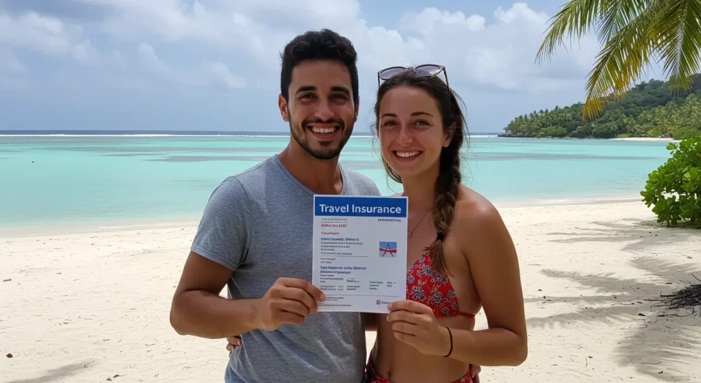 Comparativa de tres planes de seguro en pantalla de laptop