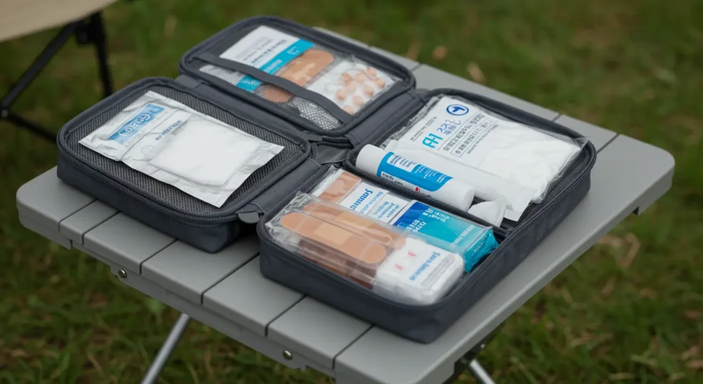 Kit de higiene en frascos pequeños.