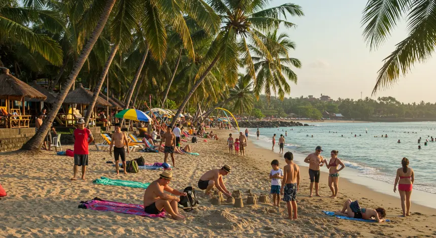 Playa económica en Bali, Indonesia