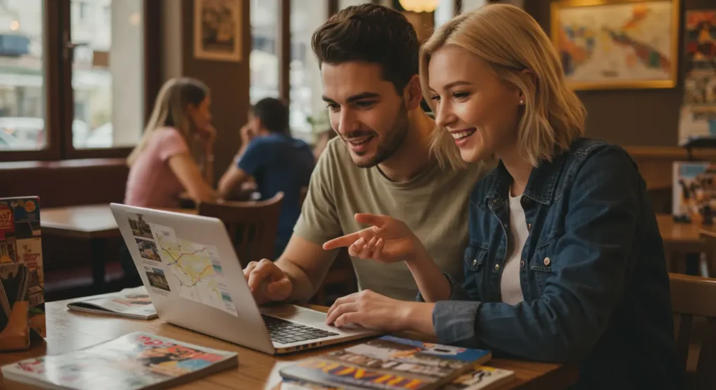 Turistas improvisando excursión